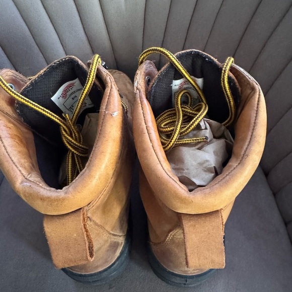Vintage Red Wing Shoes Mens Size 11B Leather Steel Toe Slip/Oil Resistant Boots - Picture 5 of 7